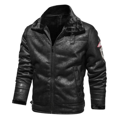 Werner - Slim bomber jacket in genuine leather