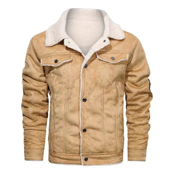 Werner - Slim bomber jacket in genuine leather