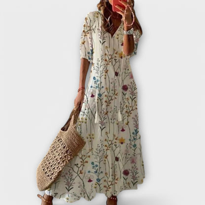 Bohemian Long Flowy Maxi Dress