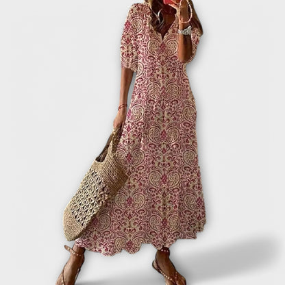 Bohemian Long Flowy Maxi Dress