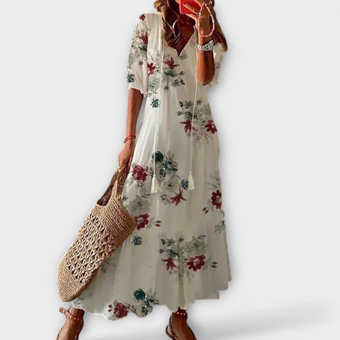 Bohemian Long Flowy Maxi Dress