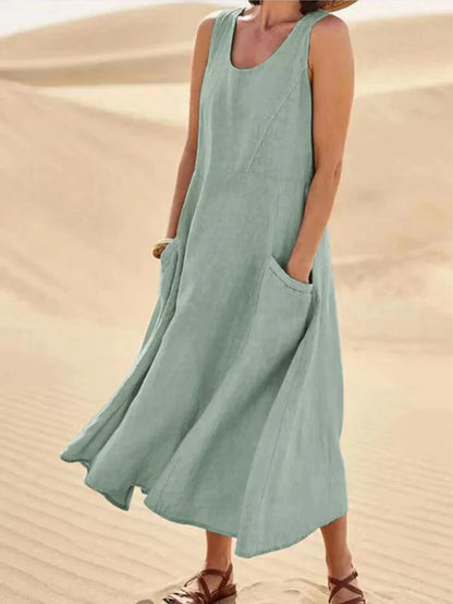 Women's Grace Linen Maxi Dress