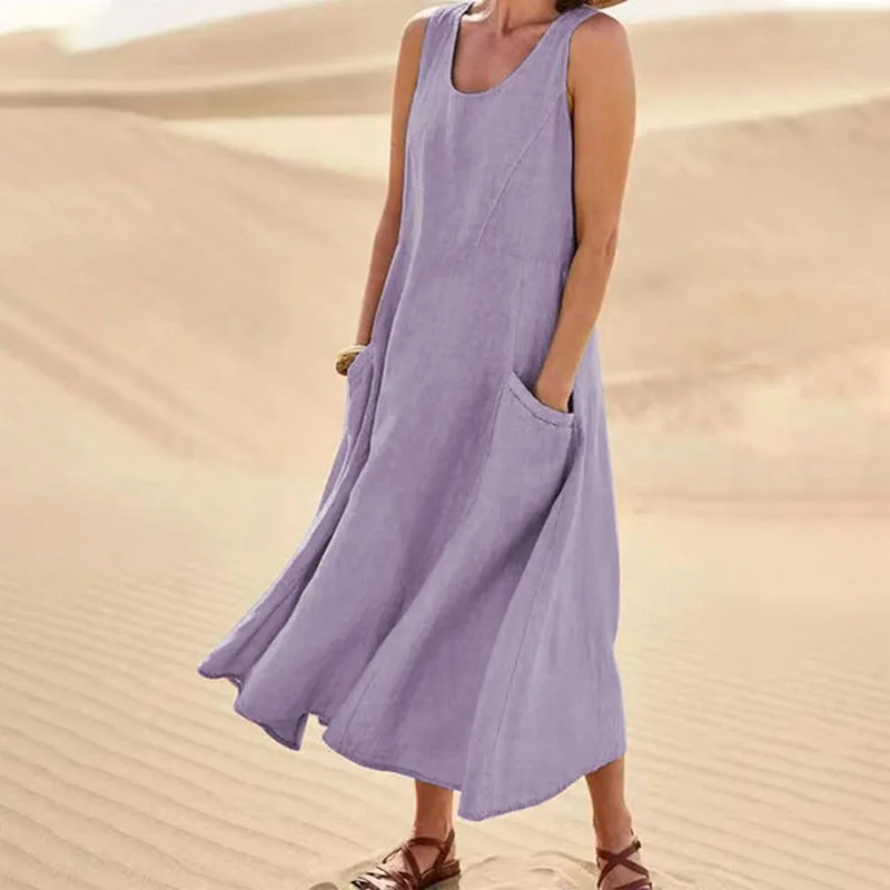 Versatile summer dress, Lydia, with pockets