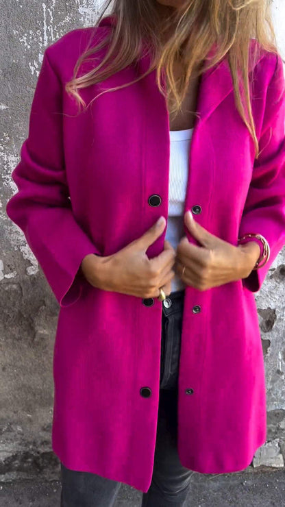 Casual hooded cardigan Venus | Women's blended cotton cardigan with single-row button closure