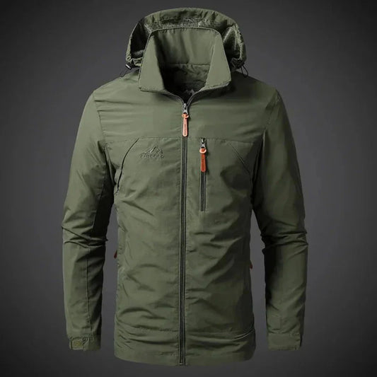 Breathable Men's Rain Windbreaker Jacket - Olytrend