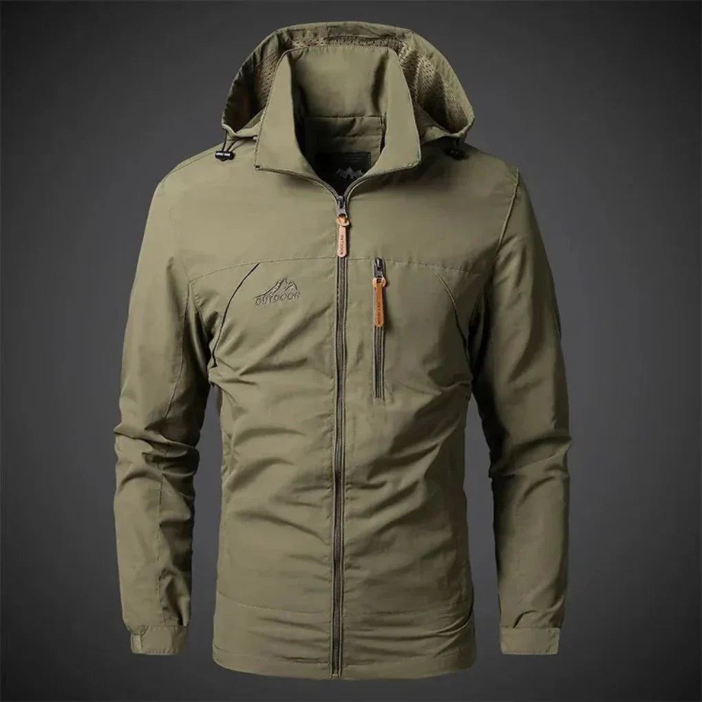 Breathable Men's Rain Windbreaker Jacket