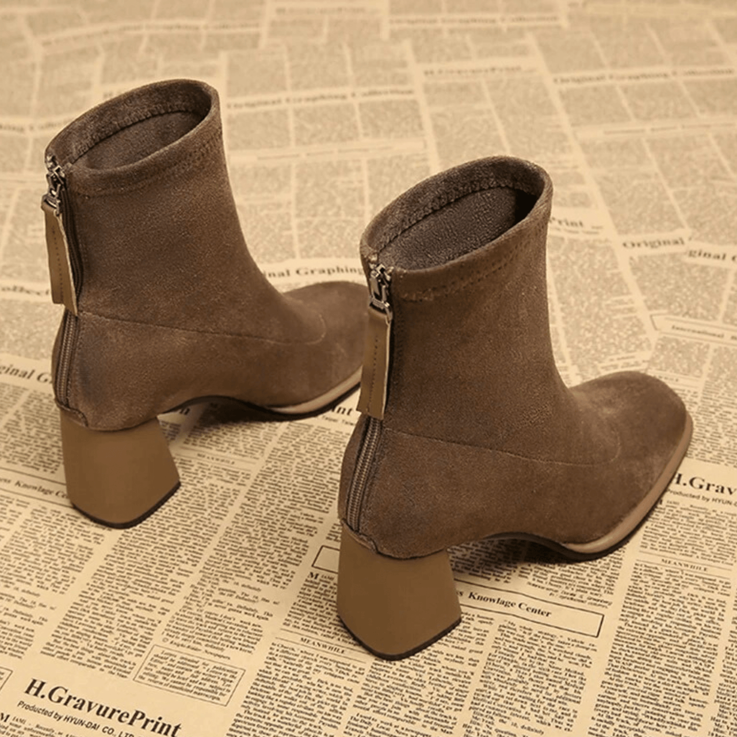 Ankle High Leather Boot