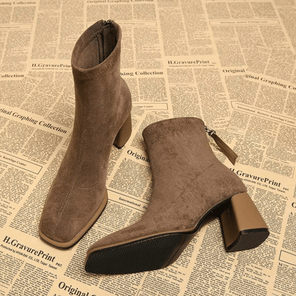 Ankle High Leather Boot