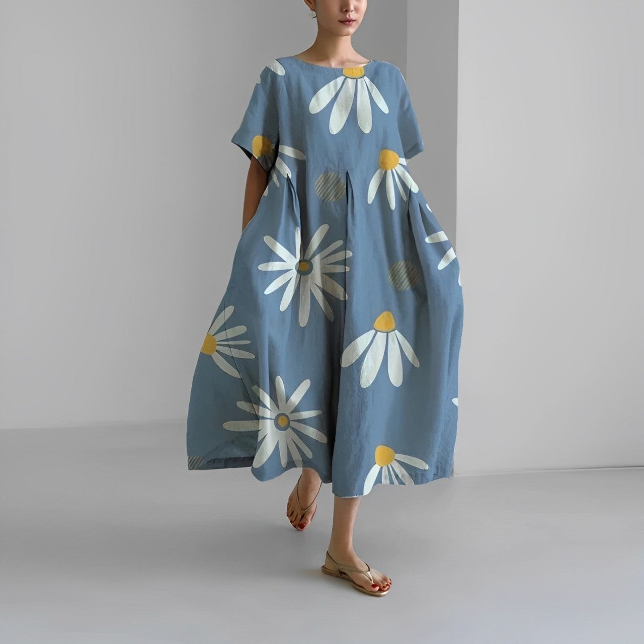 Astrid | Elegant Printed Dress for Women in Floral Design