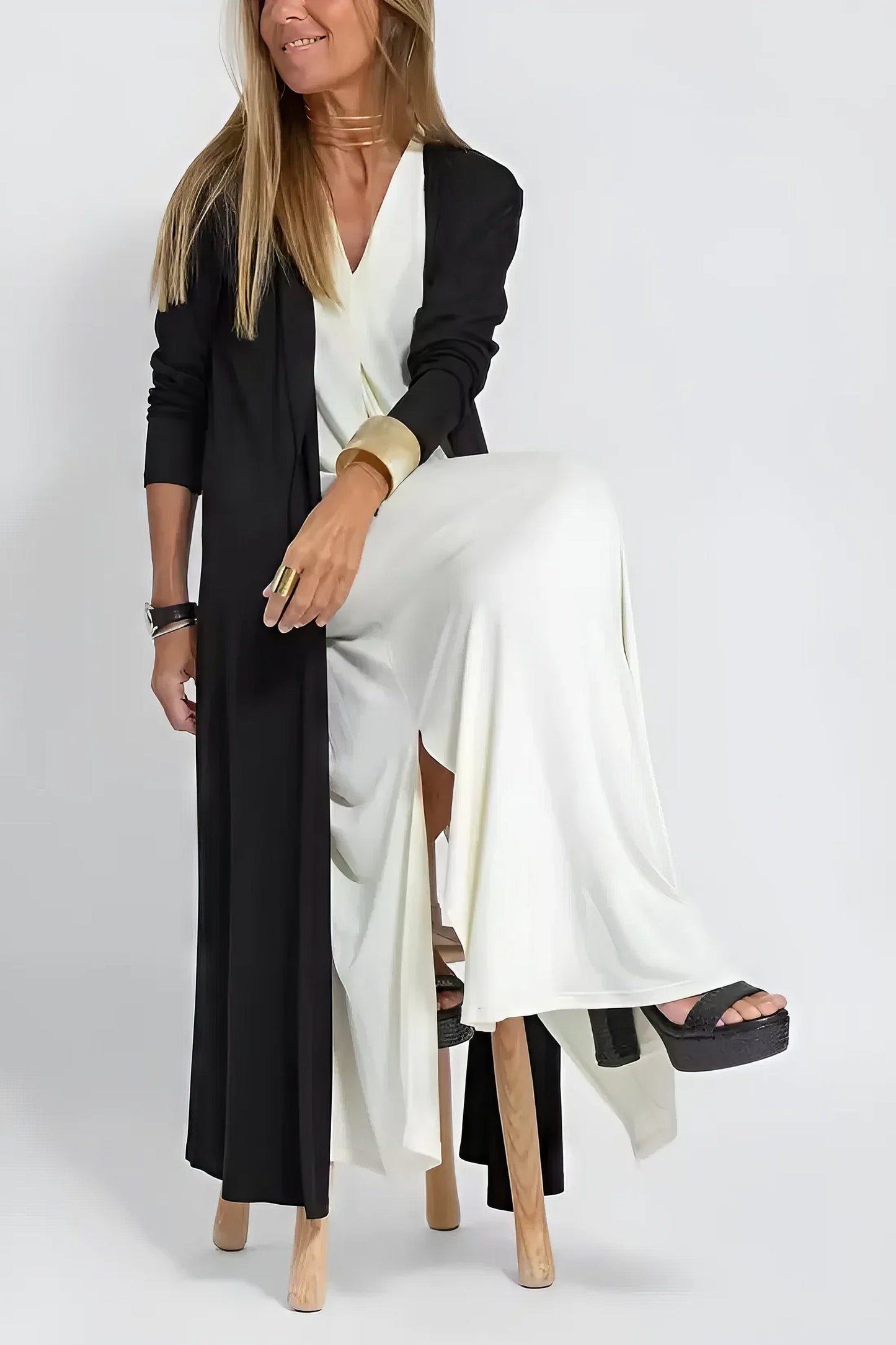 Beautiful Floor Length Dress with Matching Cardigan